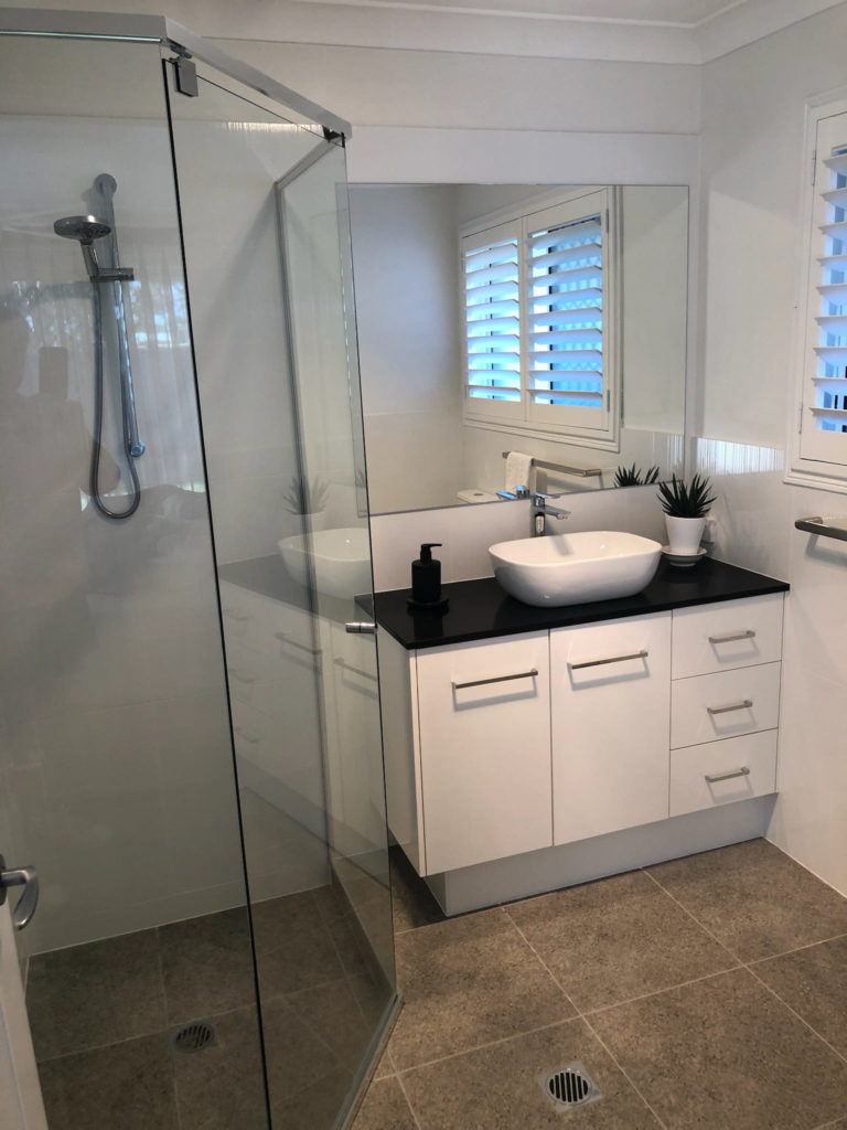 Bathroom Renovations Gold Coast Before and After TJ Design