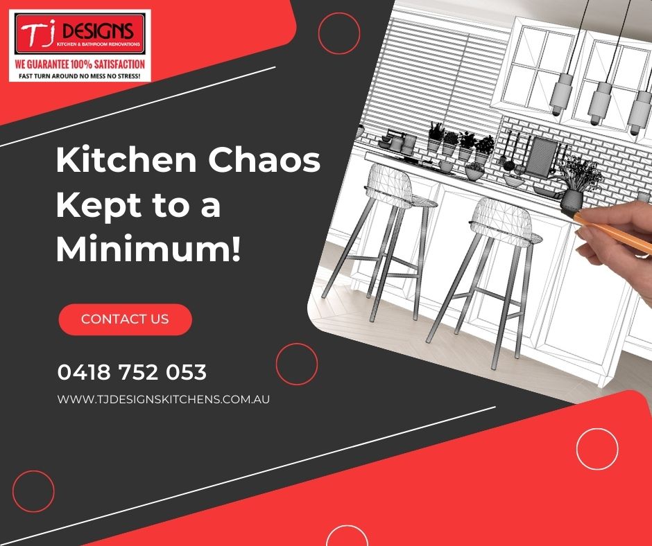 Kitchen Chaos Kept to a Minimum! - Kitchen Renovations Gold Coast - Bathroom Renovation Gold Coast