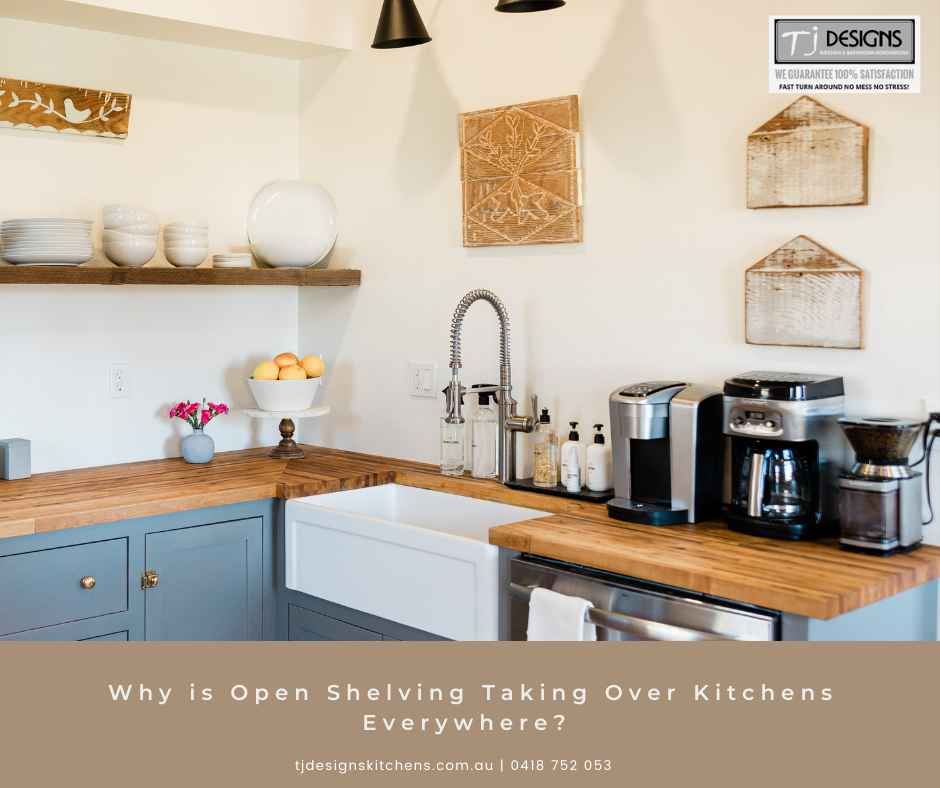 Why is Open Shelving Taking Over Kitchens Everywhere? | Kitchen Renovation Gold Coast | Bathroom Renovation Gold Coast